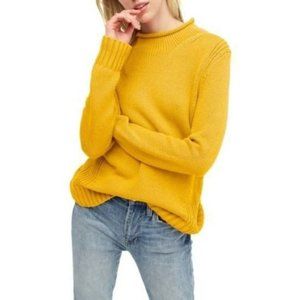 J. CREW Rollneck 1988 Sweater Mustard Yellow S
